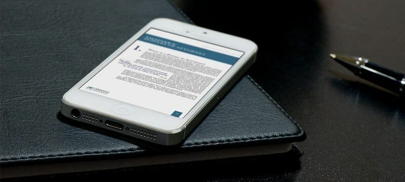 Publishing an eBook - eBook example mobile view