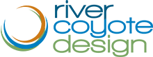 River coyote design logo