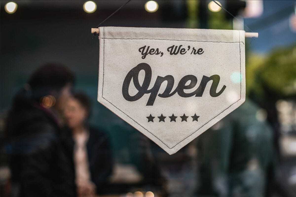 Business Thriving During a Crisis - Open Sign Small Business