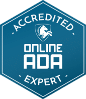 badge - accredited online ADA expert
