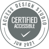 Accessibility Certification badge from Access Design Studio
